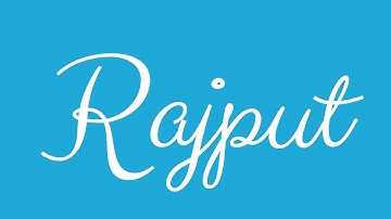 Learn how to Write the Name Rajput Signature Style in Cursive Writing