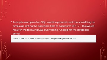 SQL Injections   Groups 67 & 48