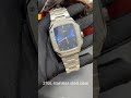 Custom Logo Watch - Square Watch - Blue Dial