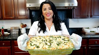 FAMOUS Baked Mexican Chicken and Rice Poblano Casserole Recipe