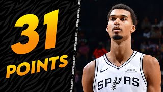 Victor Wembanyama DOMINATES with 31 PTS, 14 REB & 6 BLK vs Nets ๐ฑ