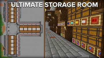 Minecraft Storage Room with Automatic Sorting System - 2 Million Item Capacity