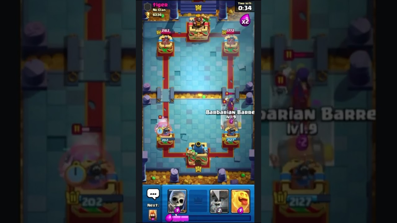 I'm playing with the cheapest deck part 2 #clashroyale #supercell #gaming #challenge