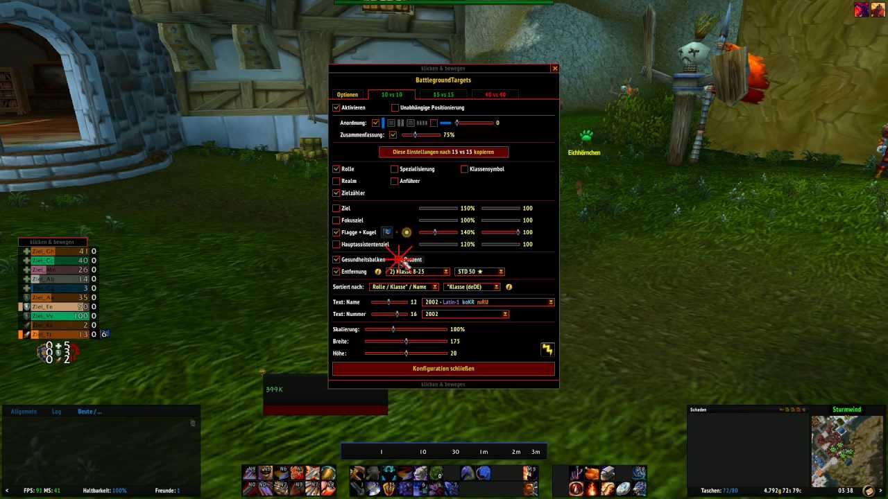 WOW Addon BattleGroundTargets Tutorial [GERMAN HD]