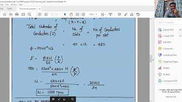Numerical Problems on DC Generators Set 1
