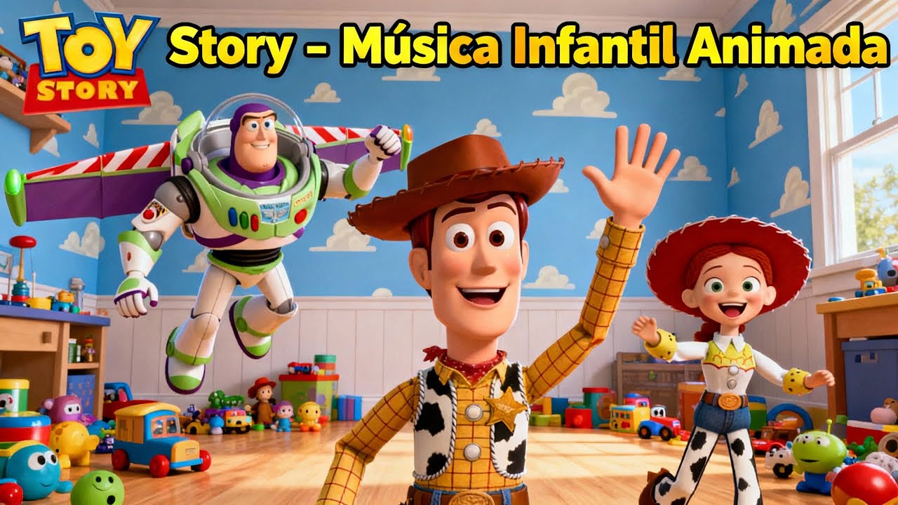 ️funk Toy Story Woody E Buzz Cantando Música Infantil Divertida 🎉🕺 