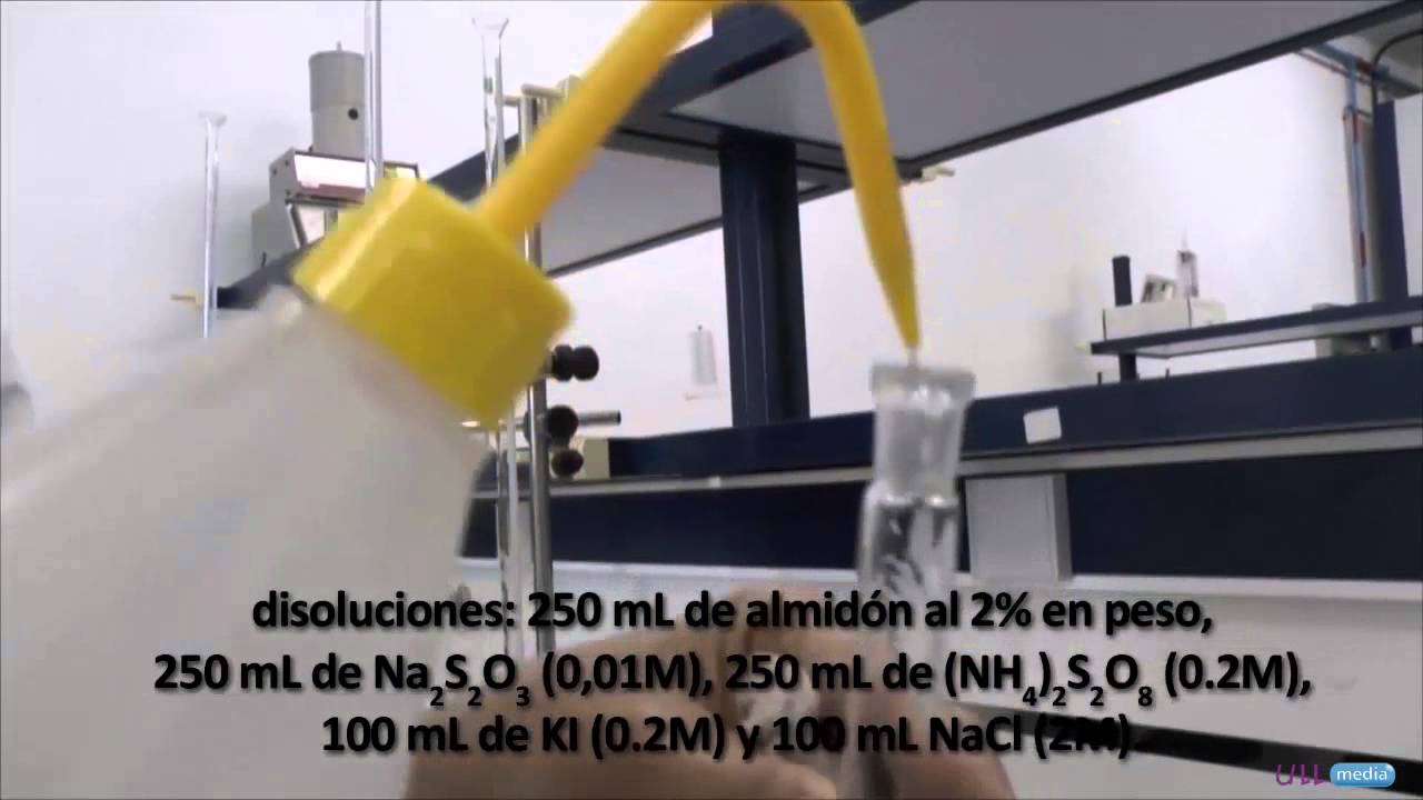 Oxidación del yoduro por el persulfato. Influencia de la fuerza iónica