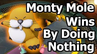 Super Mario Party - Monty Mole Wins by Doing Absolutely Nothing