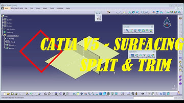 TRIM AND SPLIT ||USE OF CATIA V5 SURFACING (TRIM AND SPLIT)