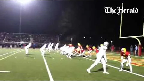 Thomas Spanos scores for Carmel in its 40-35 win o...