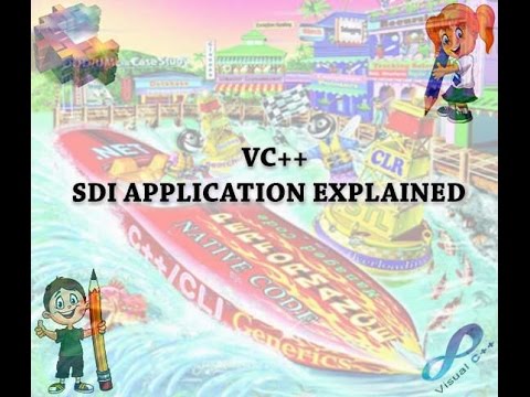 VC++ SDI APPLICATION EXPLAINED | MFC C++ How-To : Creating a SDI based ...