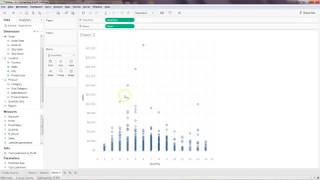 tableau data science tutorial 9 | creating histogram and scatter plot chart