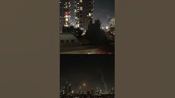 Iranian Missiles Strike Tel Aviv Israel 