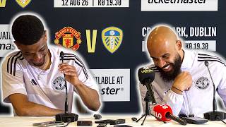 Bryan Mbeumo and Amad Diallo press conference | Manchester United Dublin training camp