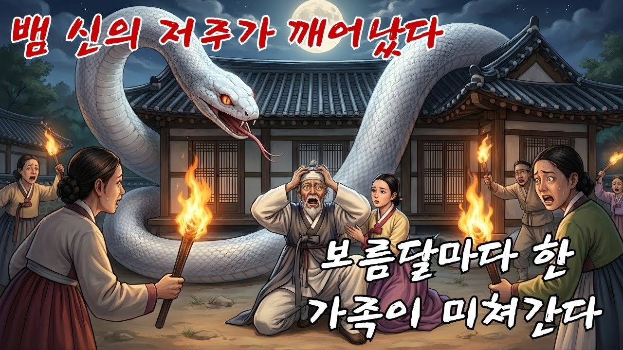 뱀 신의 저주가 내려졌다: 보름달이 뜨는 밤마다 한 가족이 광기에 사로잡힌다.|심령 민속 이야기 | 잠자기 전 이야기| 오디오북