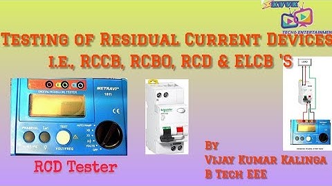 #Testing of Residual current Devices i.e., #RCCB, #RCBO, #RCD & #ELCB #tester name: Metravi-1811