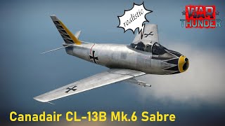 War Thunder - Ger Canadair Cl-13B Mk.6 Sabre - Map An Heights Air Realistic