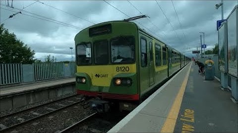 4K Travel by train with Irish Rail DART Clontarf Road Malahide