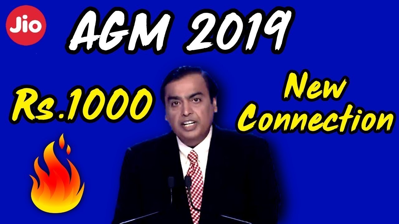 Reliance Jio AGM 2019, Jio Gigafiber Launched, Jio Phone 3 