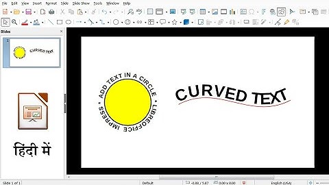How to circular text in Libreoffice Impress || How to curve text in libreoffice impress 🔥🔥🔥🔥