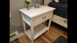 This weeks build was a few farmhouse style nightstands to match the bed that I made last year. It took a few days to build them, and 