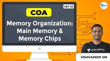 COA | Memory Organization: Main Memory & Memory Chips | Lec 22 | GATE CSE 2021 Exam