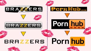 P*rnHub to Brazzers : The Changes of Famous Adult Companies Logos