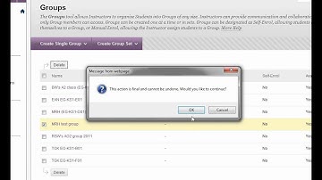 Setting up a group in Blackboard