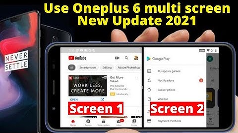 How To Use Oneplus 6 multi screen New Update | how to use Split Screen on OnePlus 6 2021