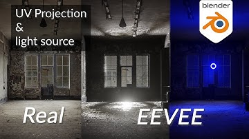 blender projection mapping & light source test | blender eevee