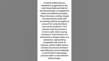 Partial Safety Factors -# Shorts