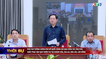 Phó Thủ tướng Chính phủ Hồ Quốc Dũng chỉ đạo công tác ứng phó, khắc phục hậu quả thiên tại Khánh Hòa