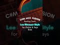 C#m Jazz Fusion Groove 🎸 | Lee Ritenour Style #shorts #music #fusion