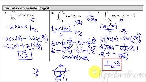 Calculus (Version #2) - 9.2 Trig Integrals