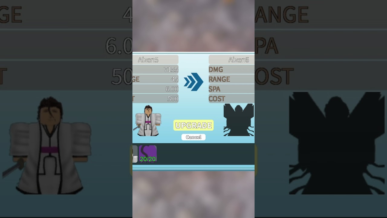 Evolving Aizen 6 Star ⭐️