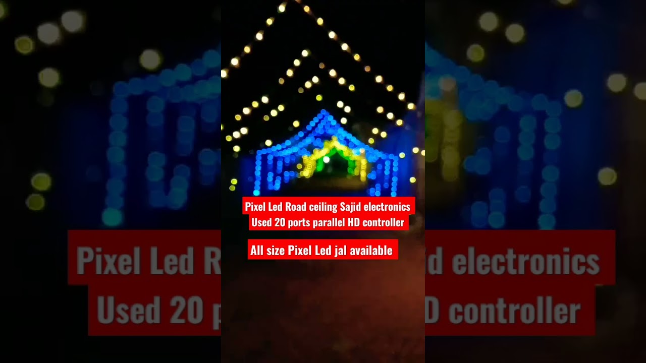 Pixel Led Road ceiling. used 20 ports parallel HD controller