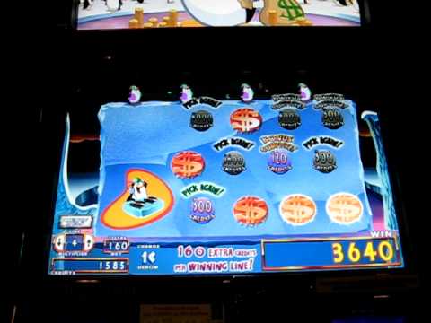 Lucky penny penguin slot machine bonus win