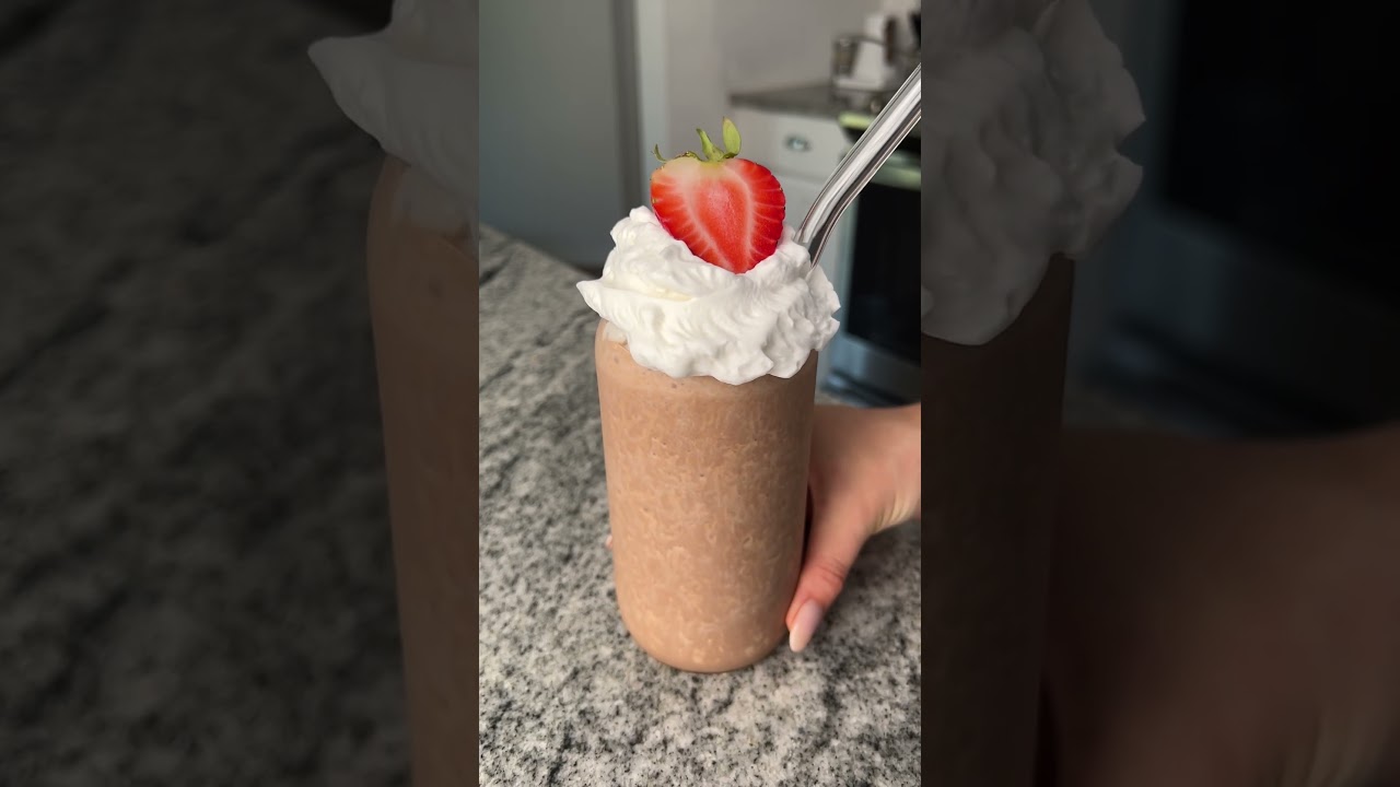 4 Ingredient HEALTHY Milkshake (just 90 calories!)