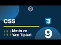 9-CSS3 | Metin ve Yazı Tipleri