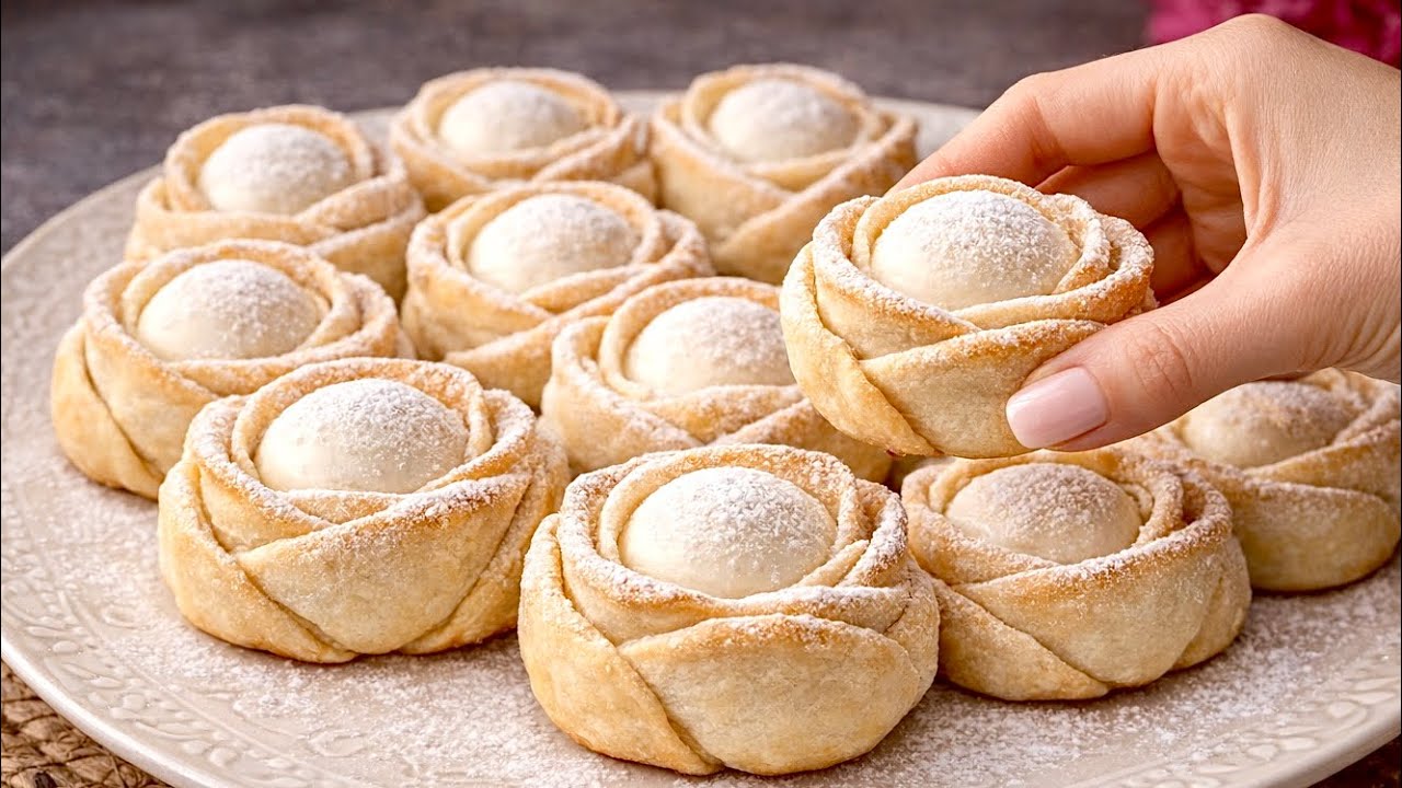 Кондитеры держат этот рецепт в секрете! Песочное печенье с безе за 15 минут.