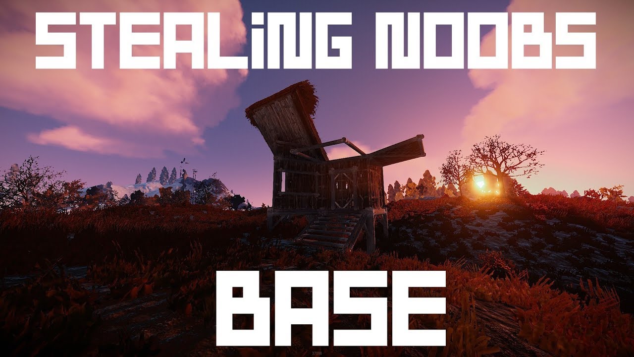 [RUST SOLO][PART 1/2] STEALING NOOBS BASE! - YouTube