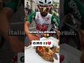 Giro di Italia, Italians are different 🍕🍝🍷🤩🇮🇹 #pizza #pasta #vino #girodiitalia #cycling