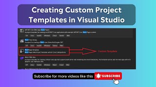 Creating Custom Templates for Projects in Visual Studio .NET