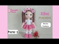 (Versão Canhoto) Boneca Elisa Amigurumi Pequena Passo a Passo (Parte 5)