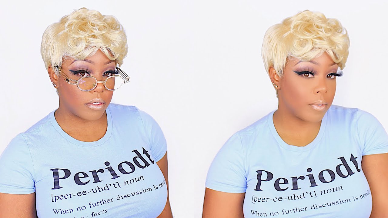 16 Slay Another Short Wiggy But Blonde Sensationnel Dara