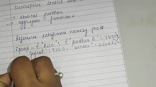 Descriptive statistics with pandas ( class 12, IP) chapter Python pandas 2