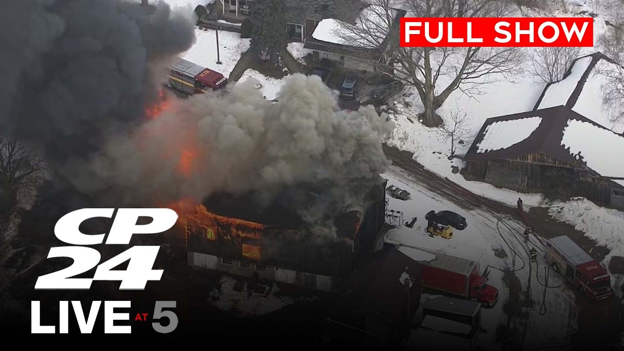 Crews respond to massive woodshop fire in Scarborough | CP24 Live at Five for March.5, 2026