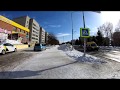 [4K] Berdsk - Winter walking Lenina street - Russia / Бердск