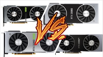 RTX 2080 TI VS RTX 2080 SUPER VS RTX 2080 VS RTX 2070 SUPER