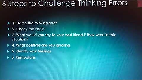 Cognitive Distortions and How to Challenge Them 3 of 3